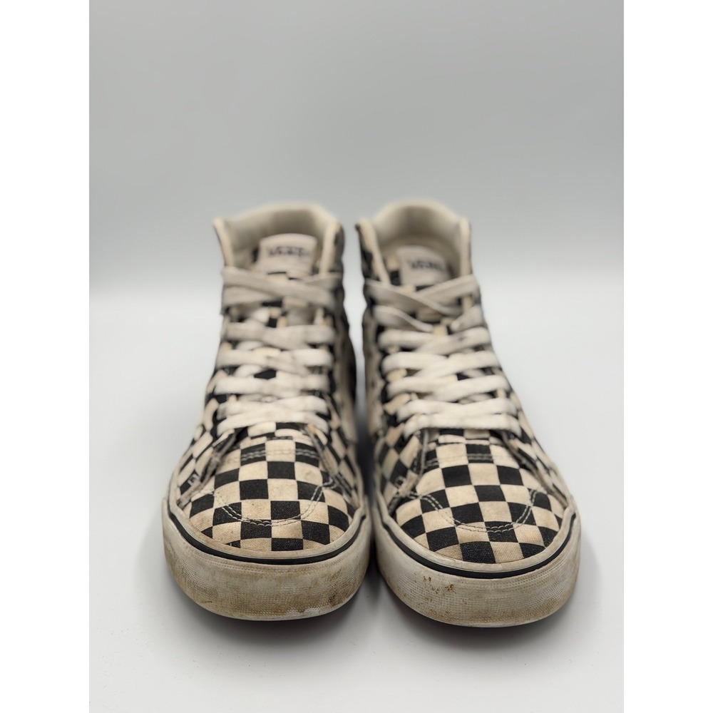Vans Womens Black White Sk8-Hi Tapered Sneakers Checkerboard Lace Up Outdoor 7 - Picture 5 of 7